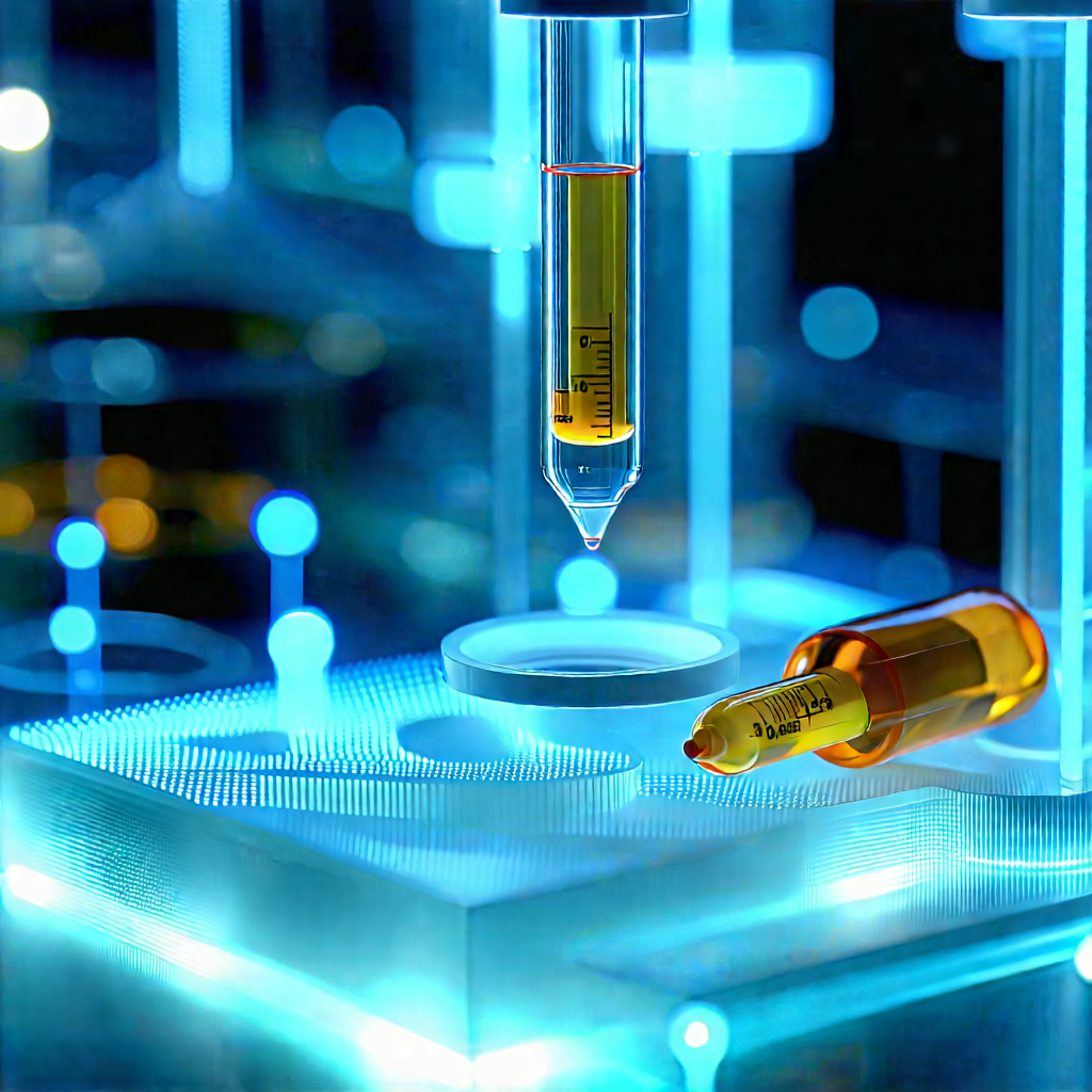 Healthcare Technology In Modern Laboratory With Yellow Orange