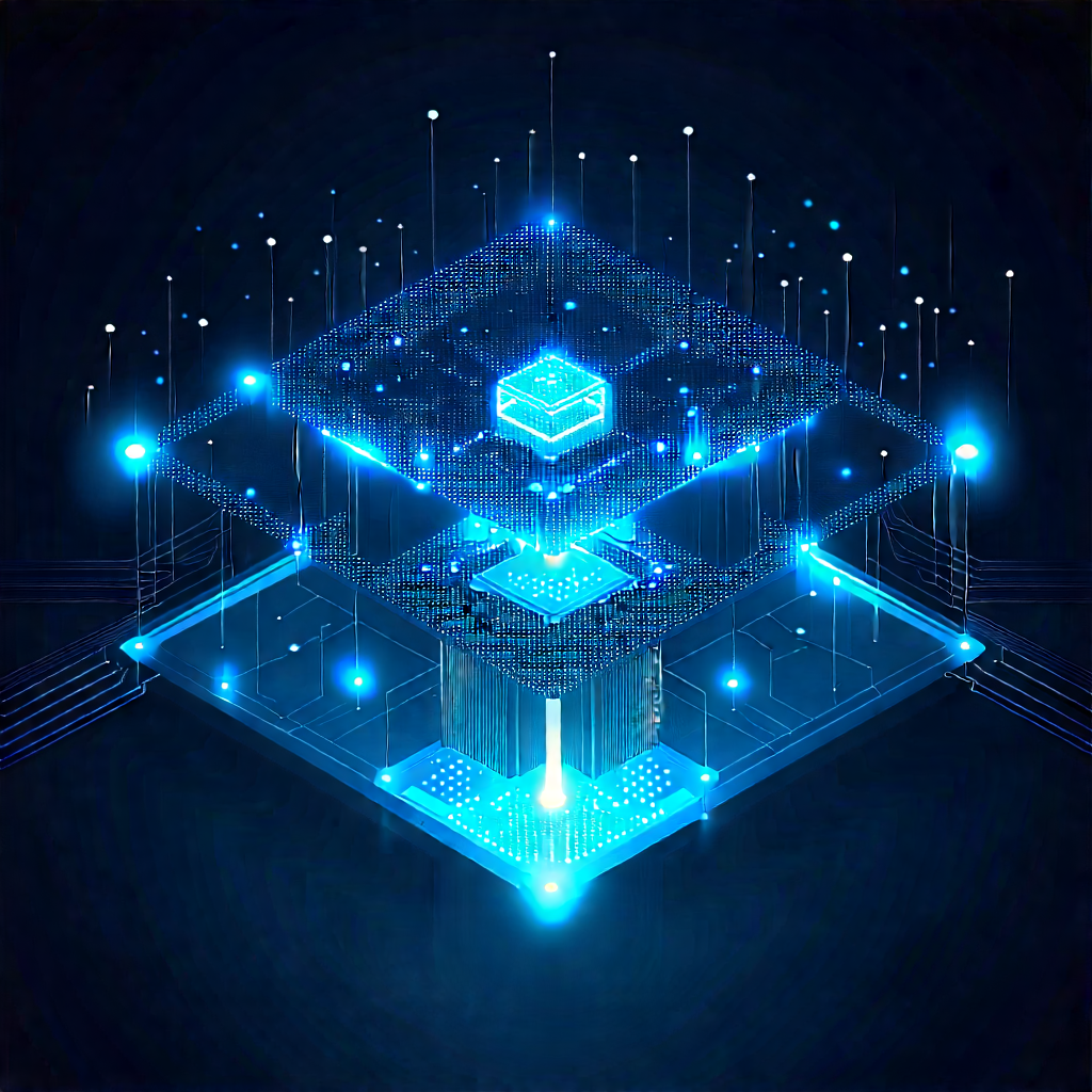Blockchain Network Visualization With Image, There
