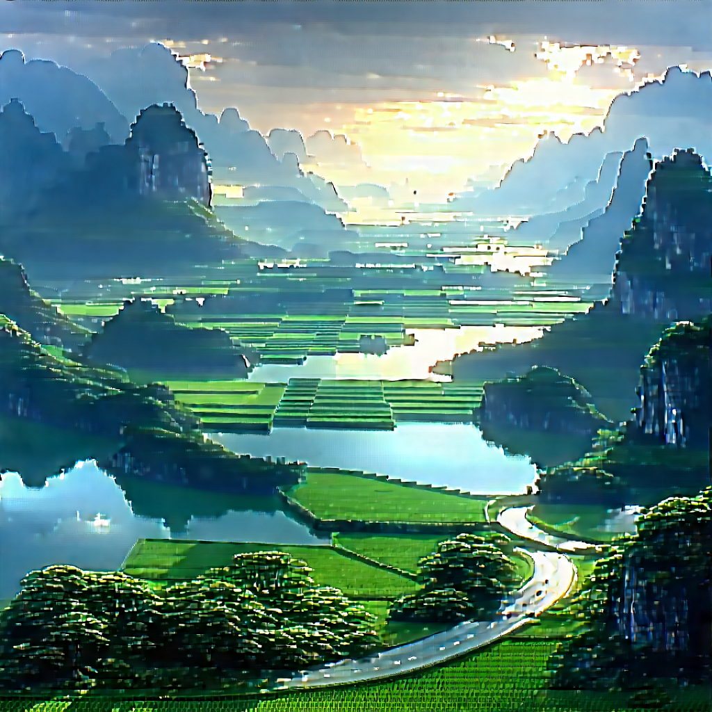 Digital Transformation Visualization With Painting Mountainous