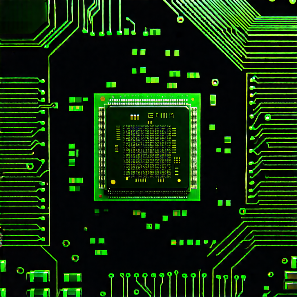 Close-up of microprocessor