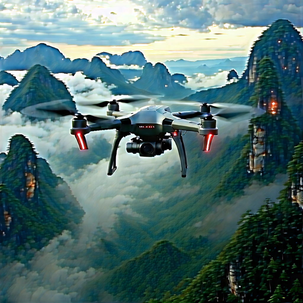 Drone With User Interface With Drone Flying