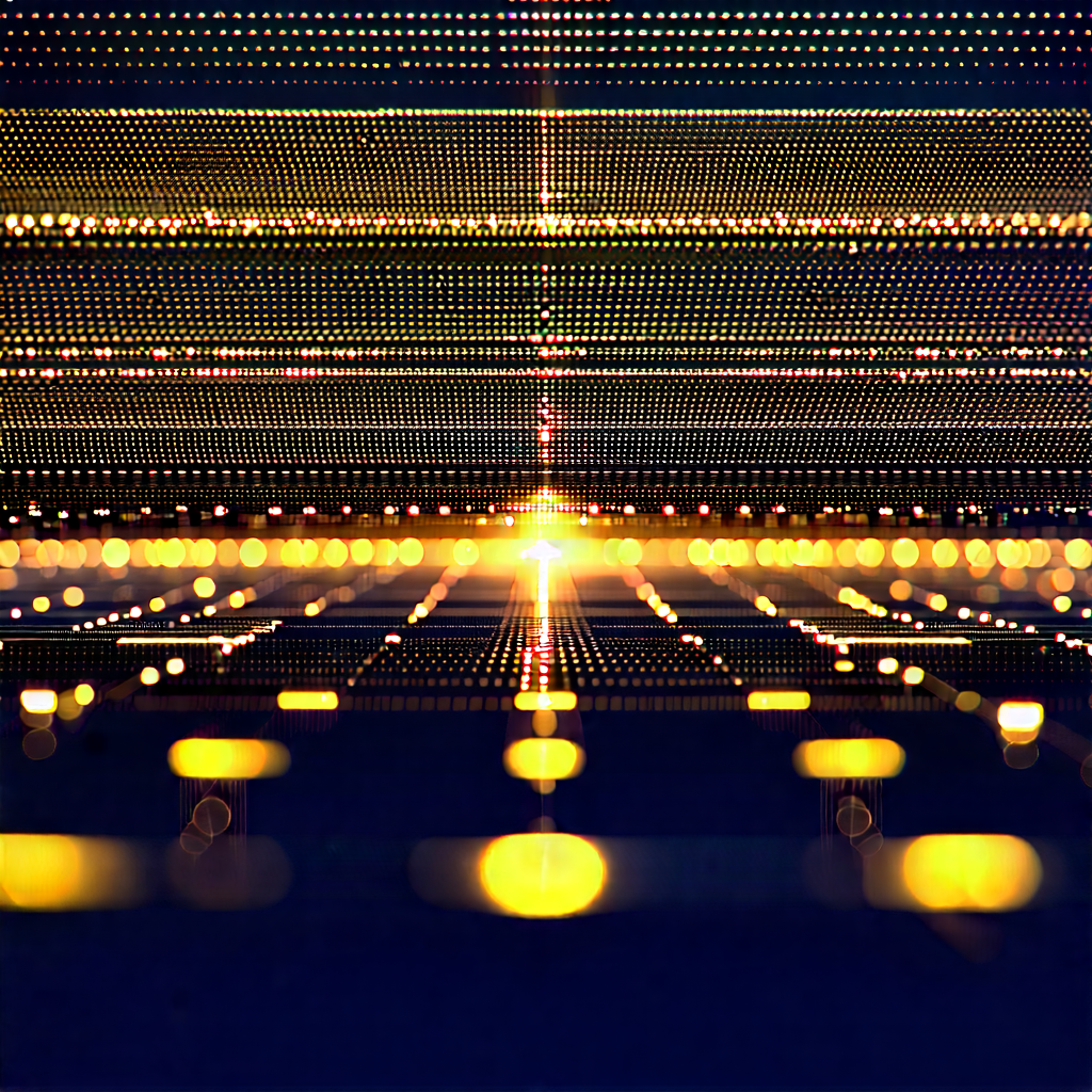 Close-up Of Sensor Array With Black White