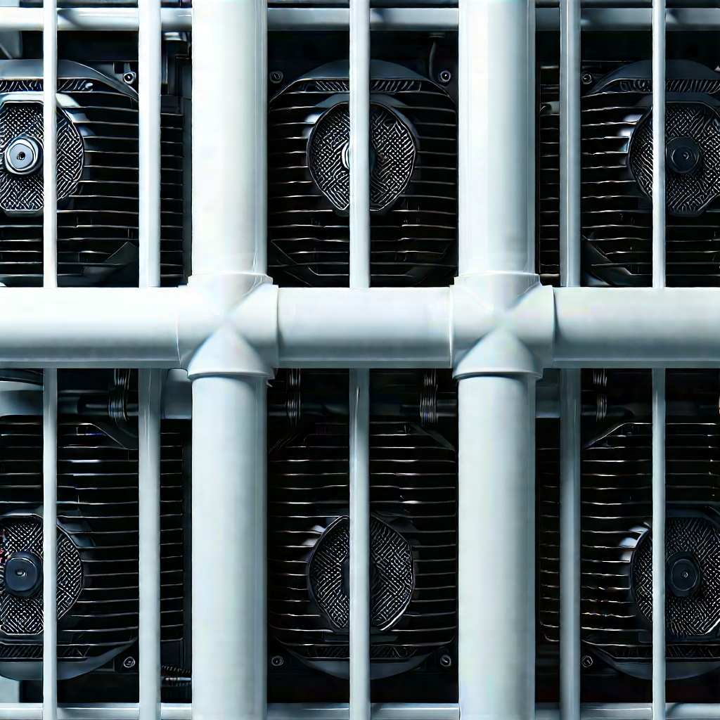 Close-up of cooling system