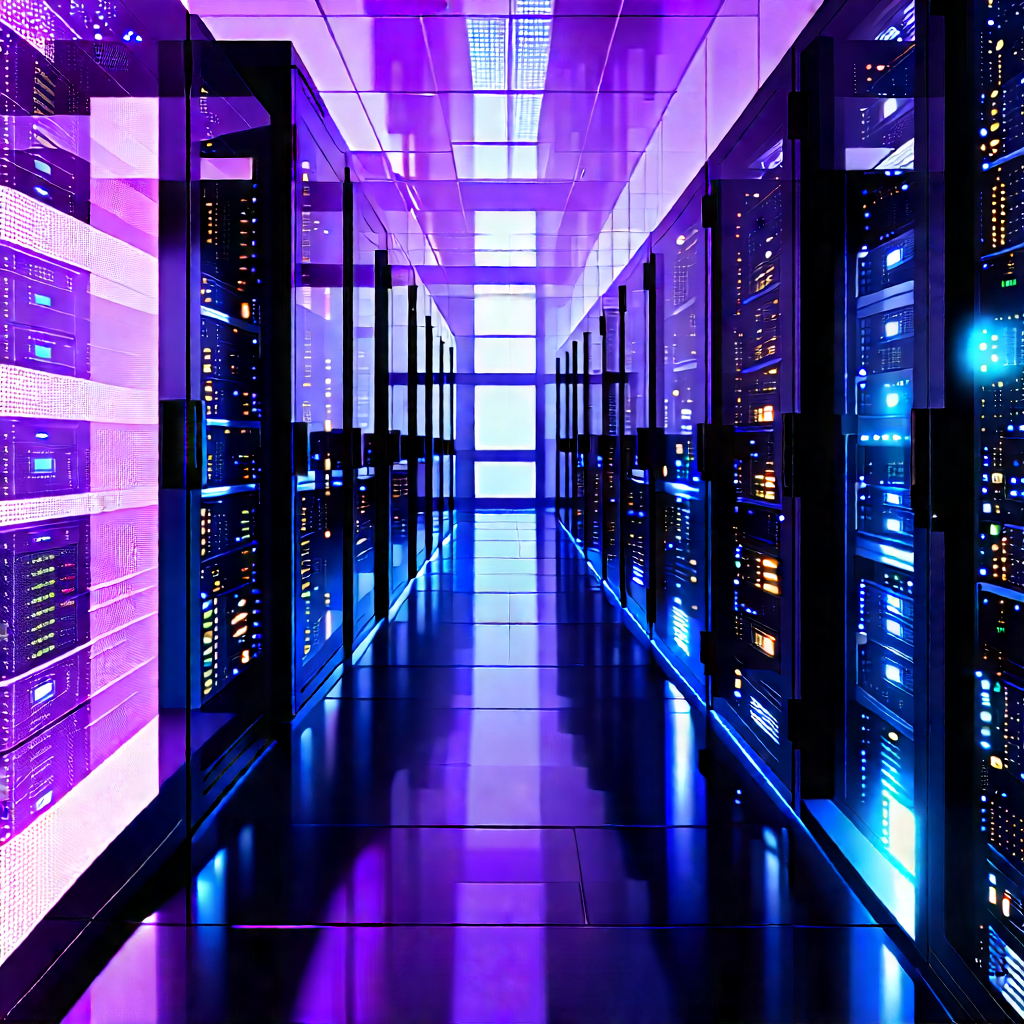 Futuristic server room