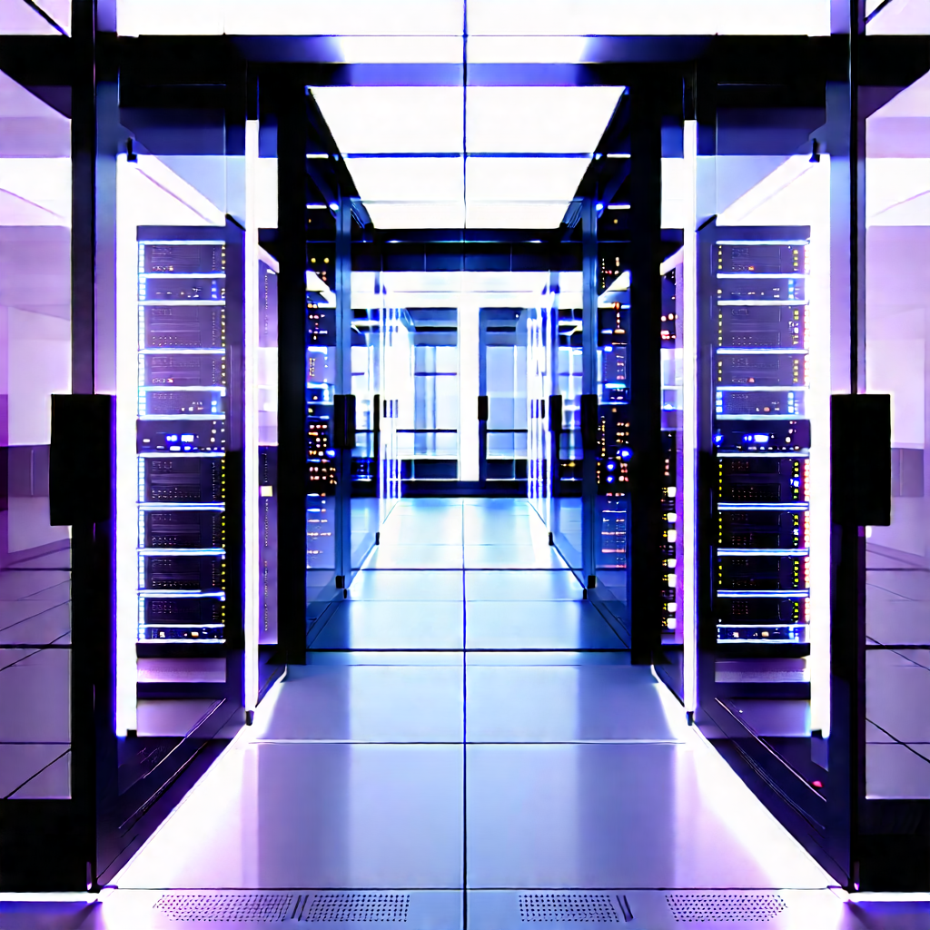Futuristic server room