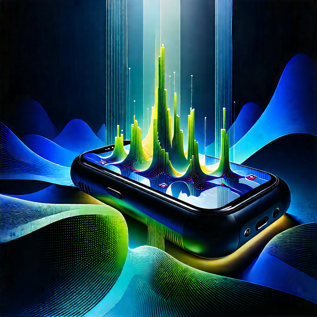 Smartphone With Data Visualization With Cell Phone