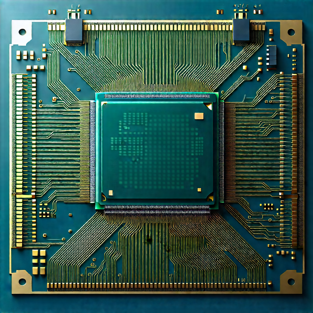 Close-up of microprocessor