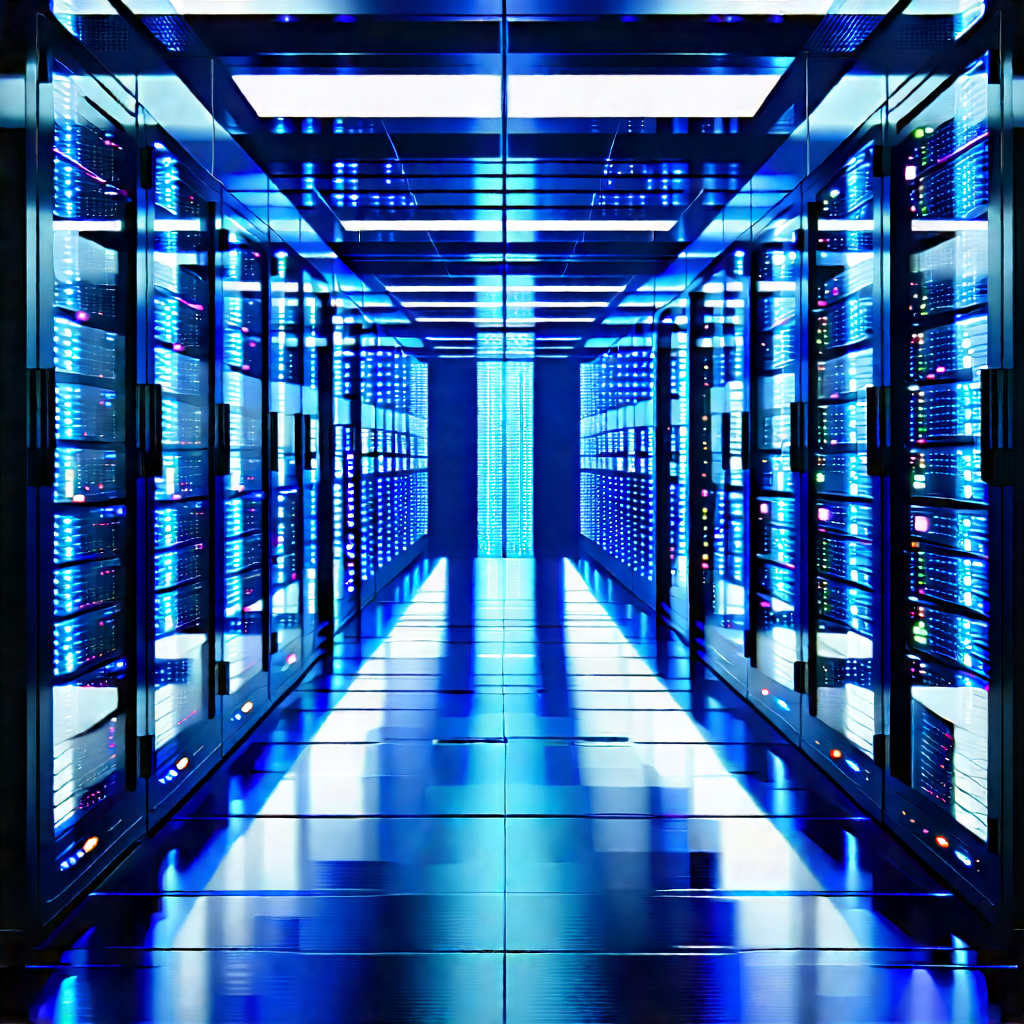 Futuristic server room