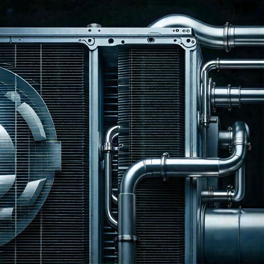 Close-up of cooling system