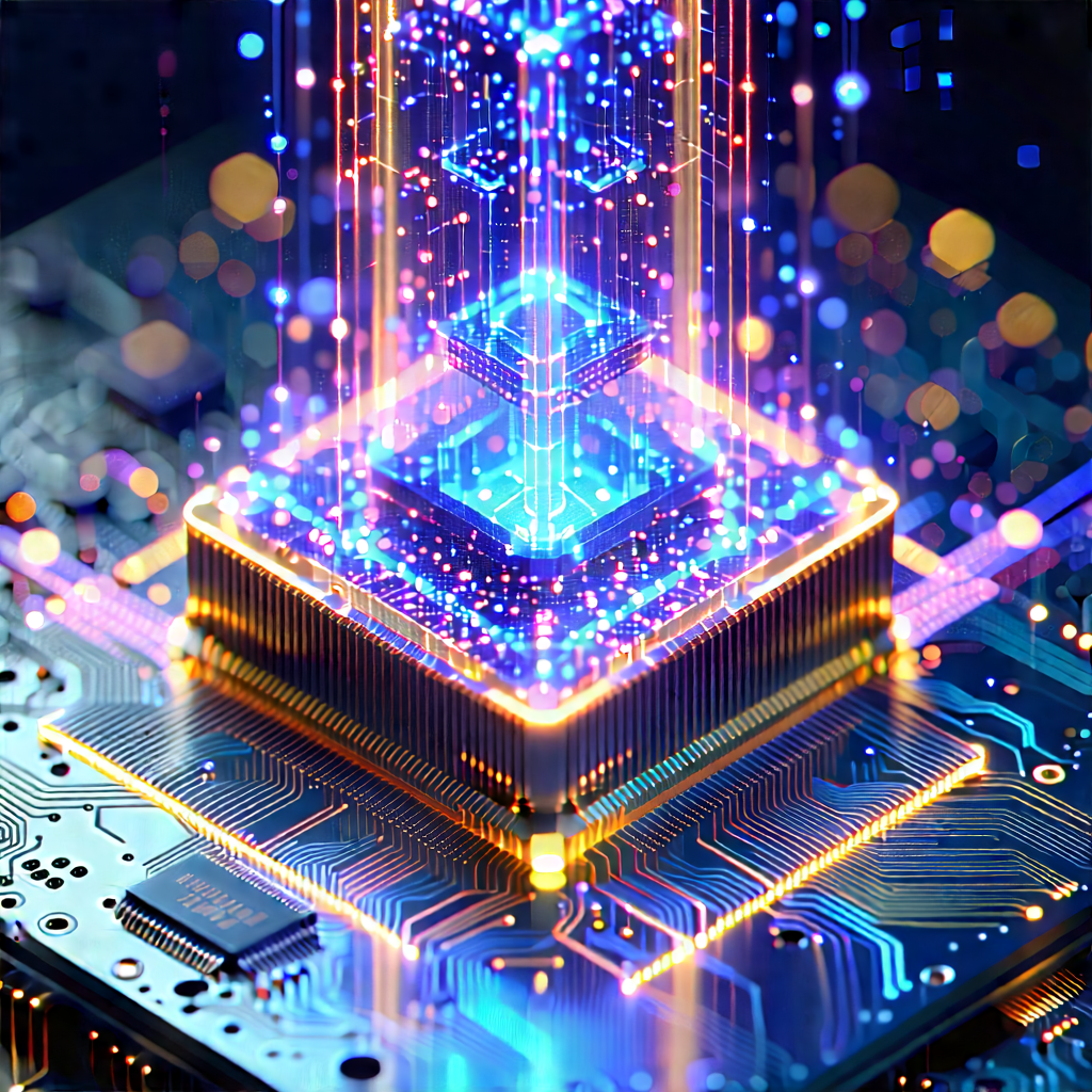 Quantum computer with holographic projection