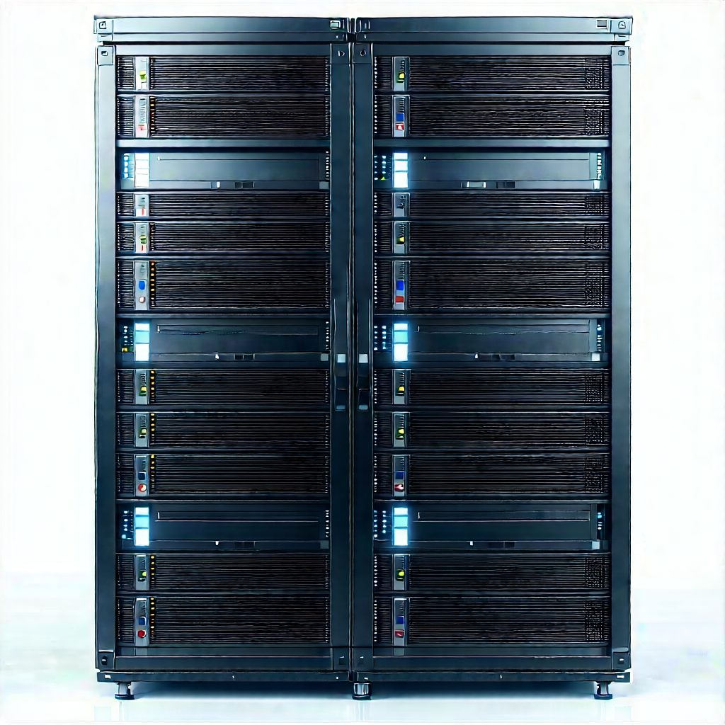 Server rack with laser scanning