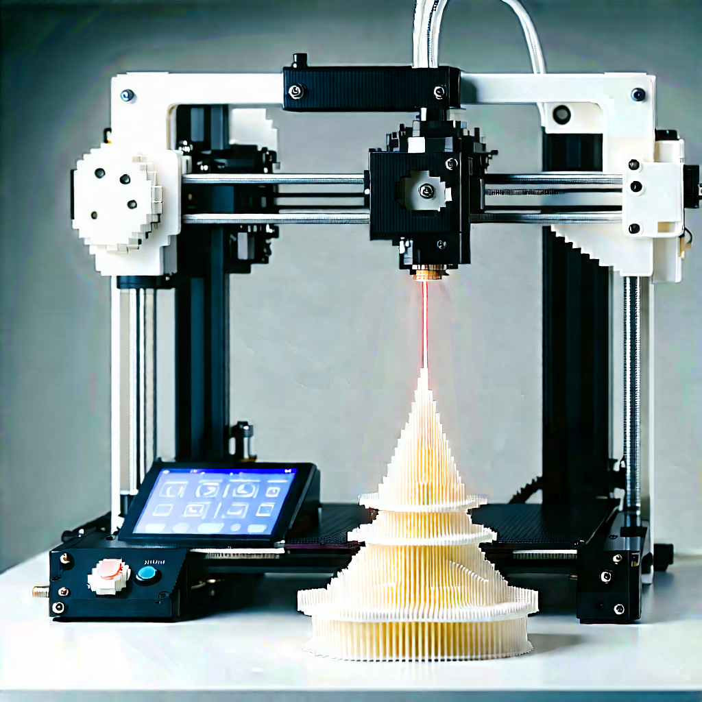 3d printer with laser scanning