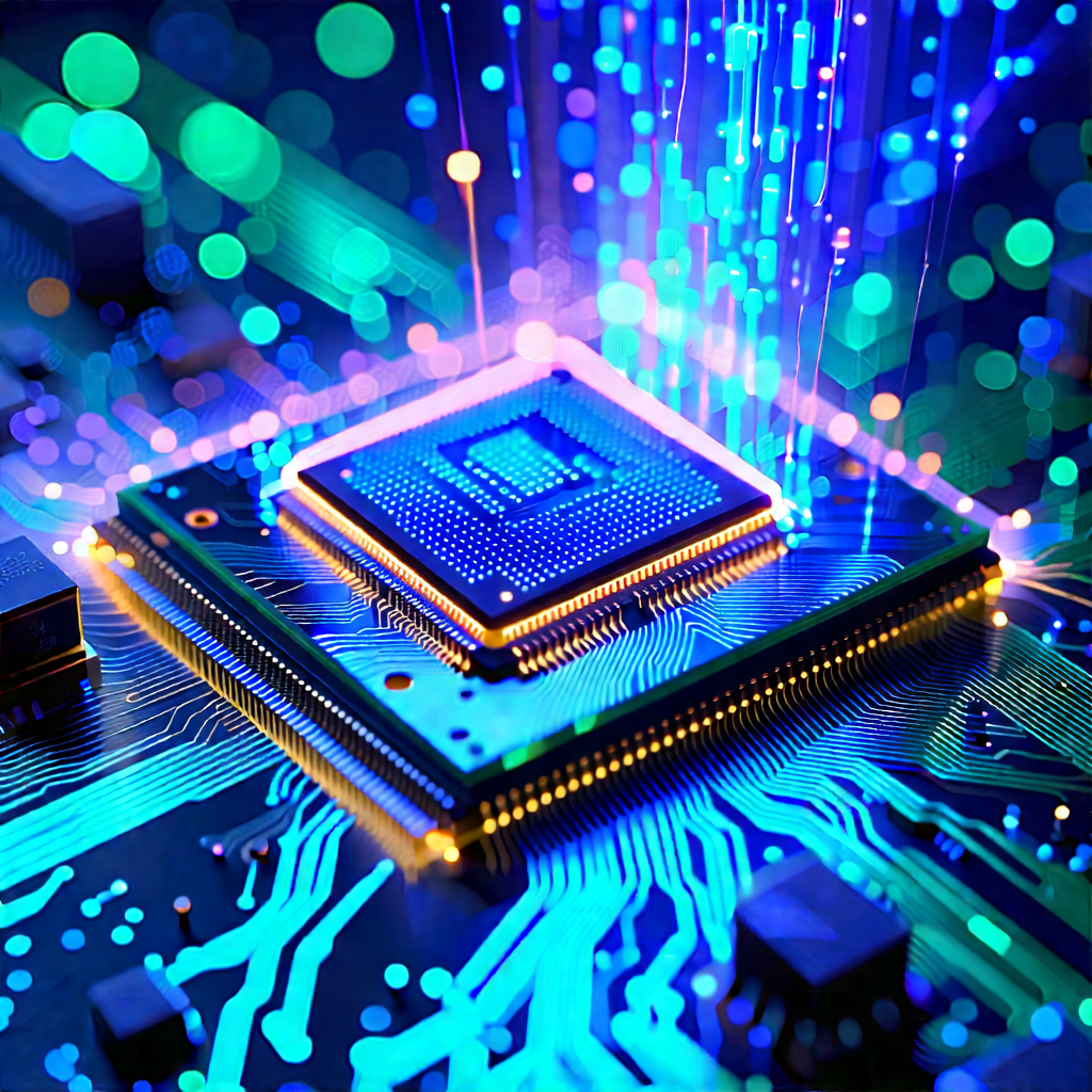 Microchip with holographic projection