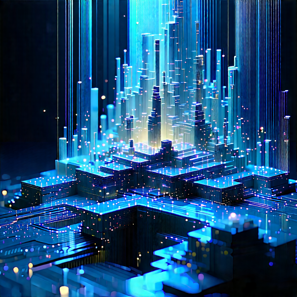 Blockchain Network Visualization With Image, There