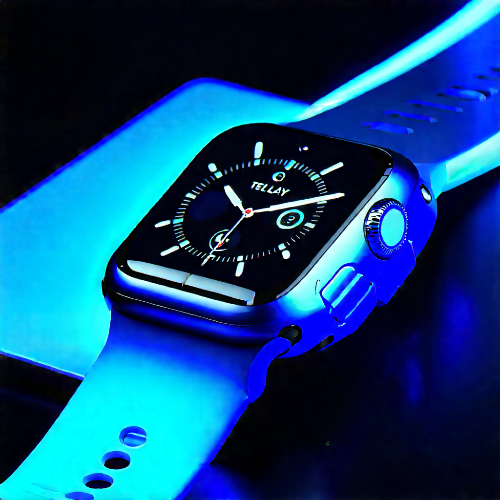 Smart Watch With User Interface With Black Silver