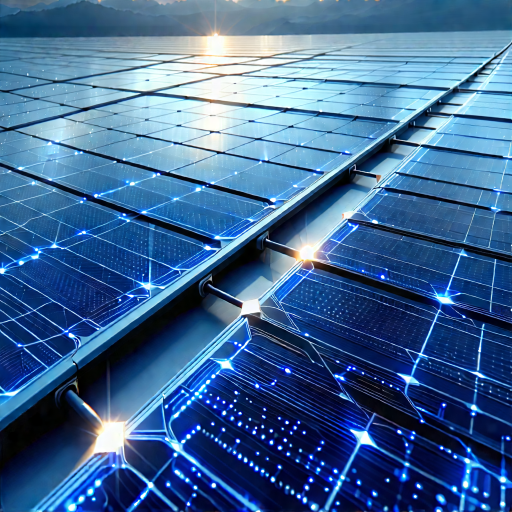 Solar panel with laser scanning