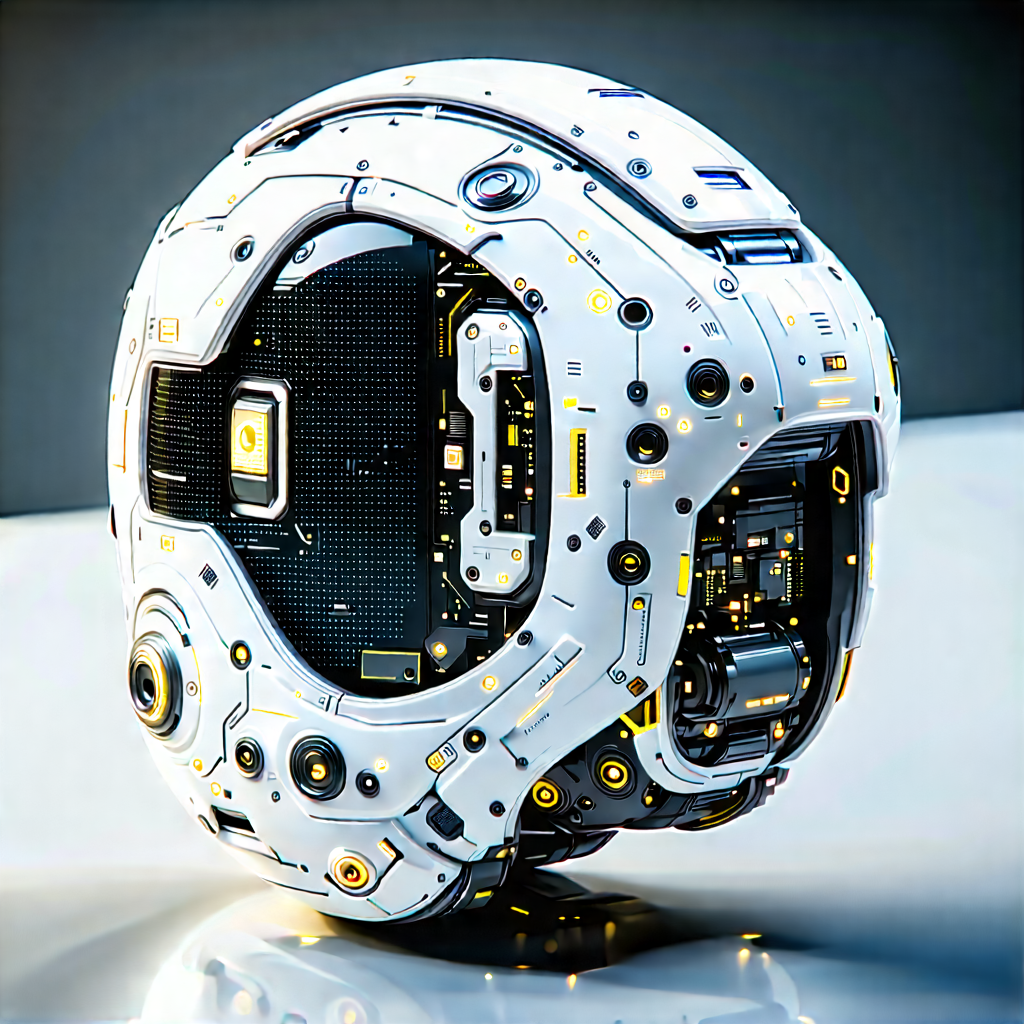 Innovative Wearable Device Design With White, Round