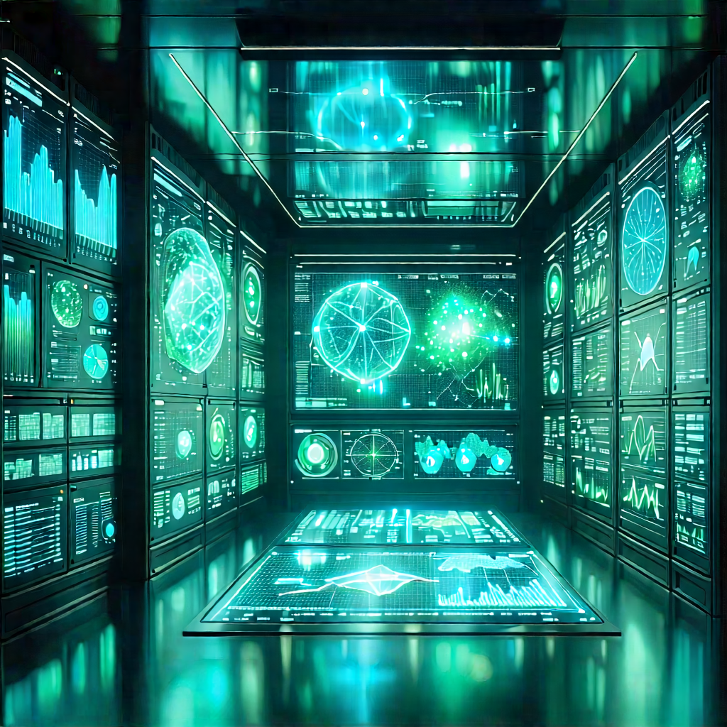 Healthcare Technology In Research Center With Futuristic Room