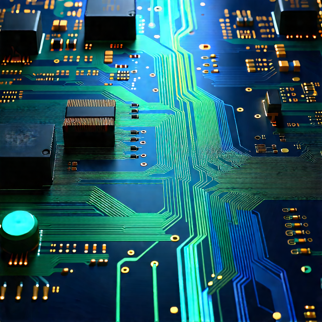 Circuit board with data streams
