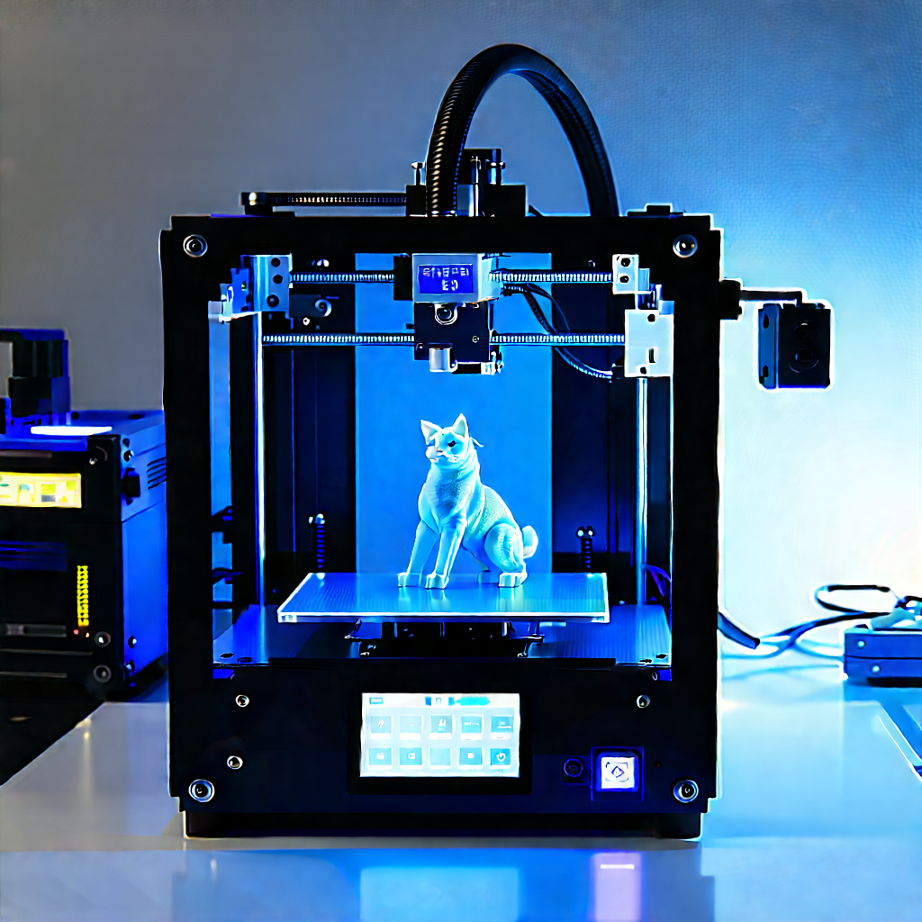 3d Printer With Laser Scanning With Printer Shown