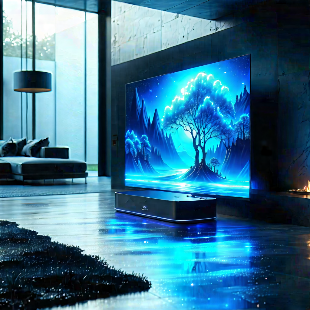 Smart Home (device:1.33) With Streaming Content With Large Flat