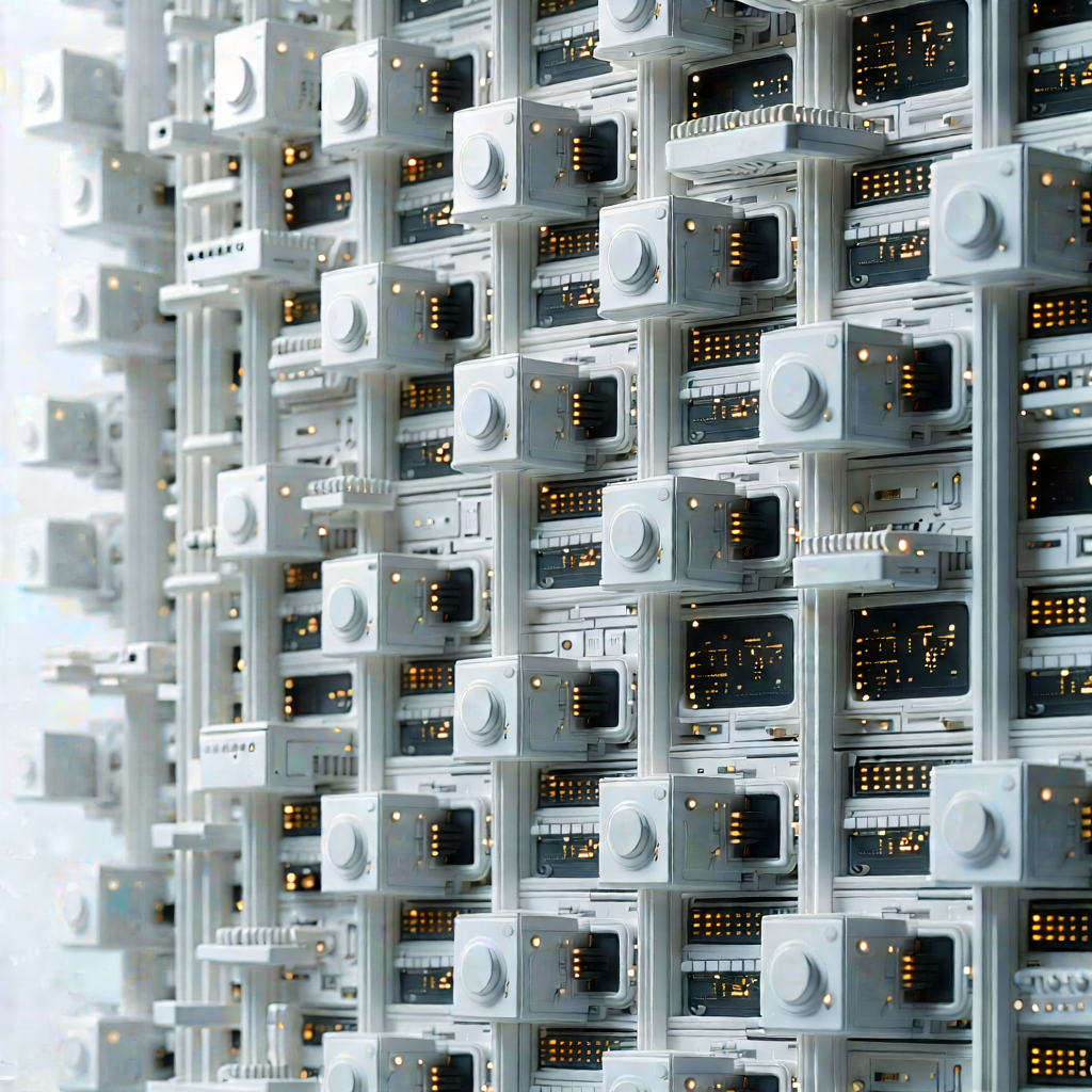 Close-up of sensor array