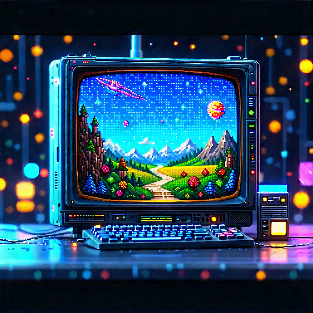 Entertainment Technology In Research Center With Colorful, Animated