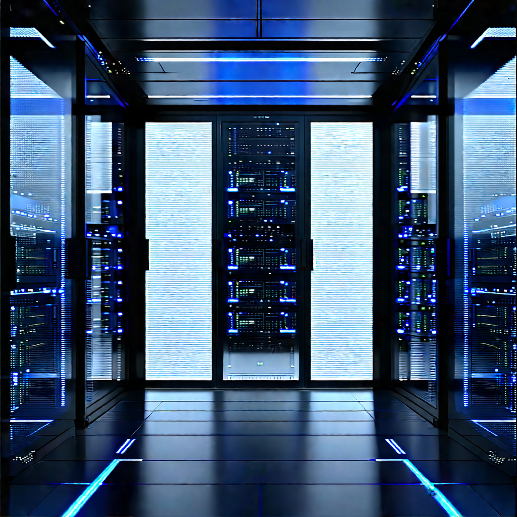 Futuristic server room