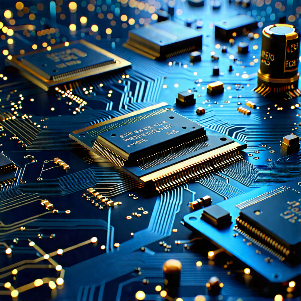 Close-up of electronic circuit