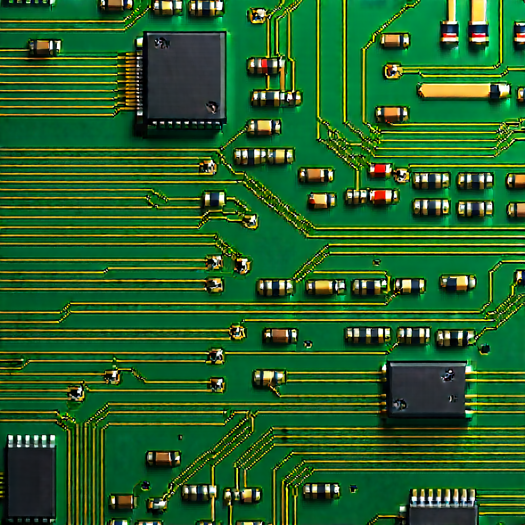 Close-up of electronic circuit