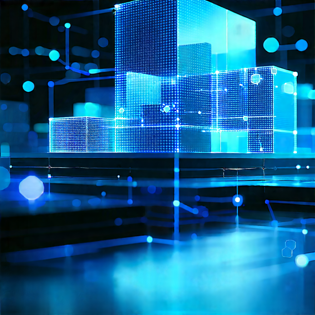 Blockchain Network Visualization With Image, There