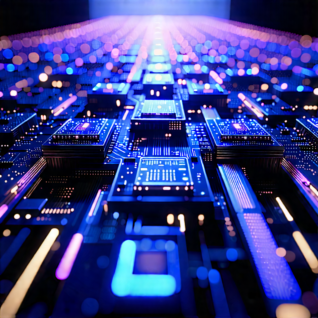 Close-up Of Sensor Array With Close-up Computer