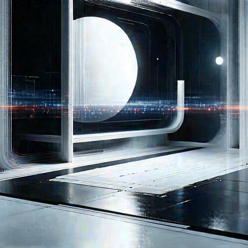 (futuristic:1.4) Digital Workspace With Image, There