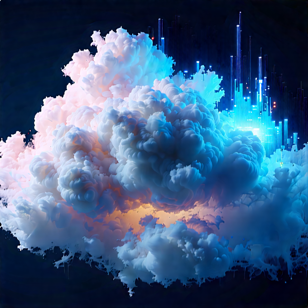 Cloud Computing Visualization With Image, There