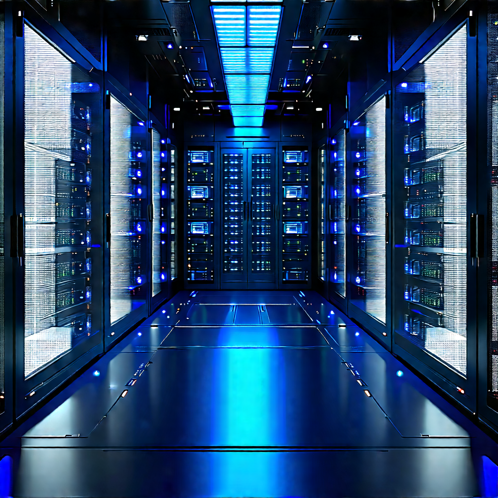 Futuristic server room