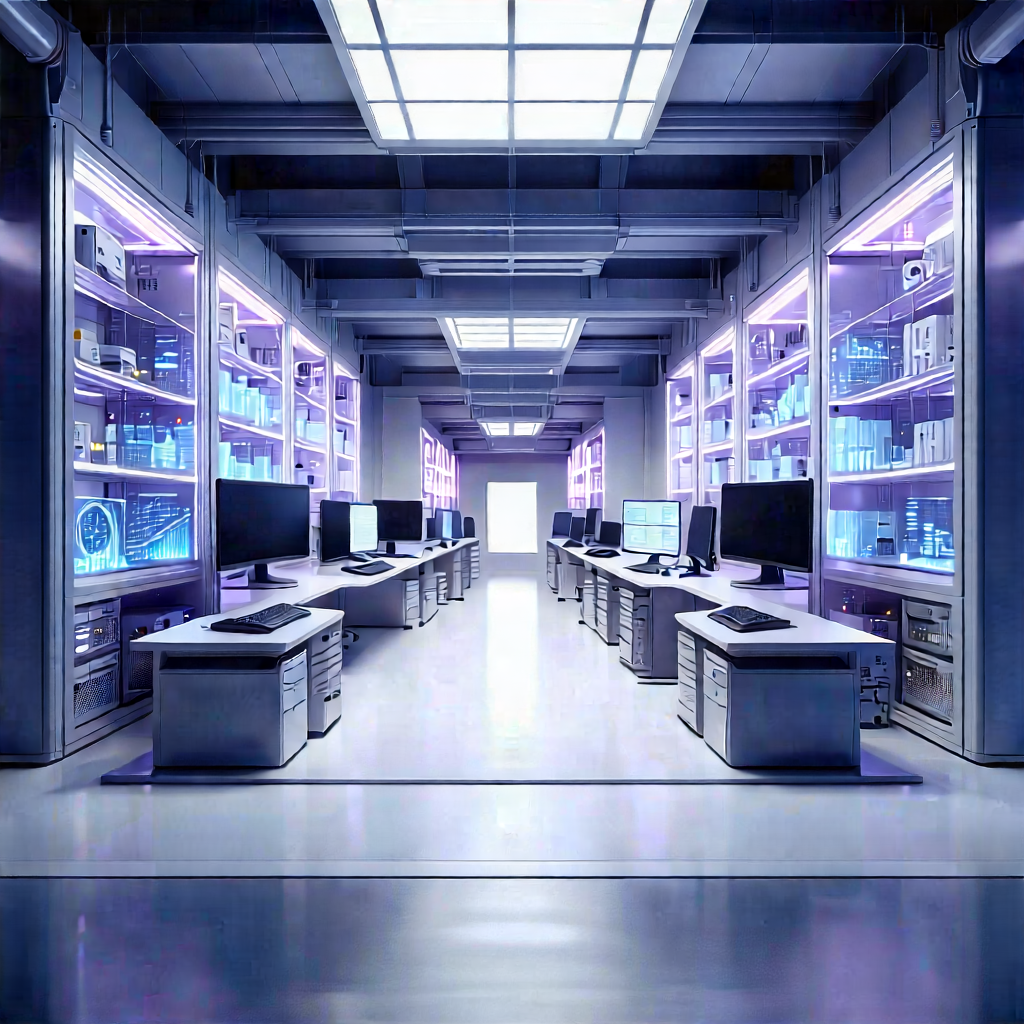 Financial Technology In Manufacturing Facility With Image, There