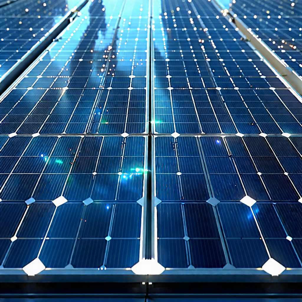 Solar Panel With Holographic Projection With Large Solar
