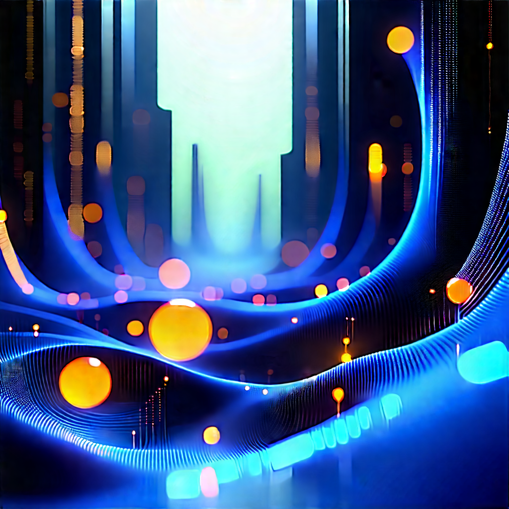 Futuristic (digital:1.38) Workspace With Image, There