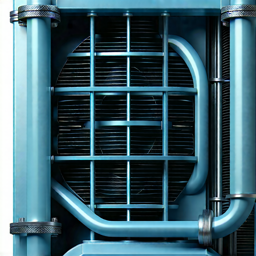 Close-up of cooling system