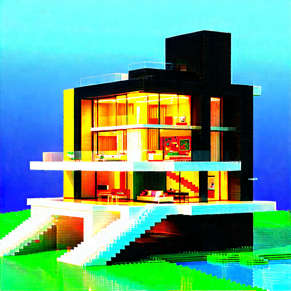 Futuristic Smart Home With Model House,