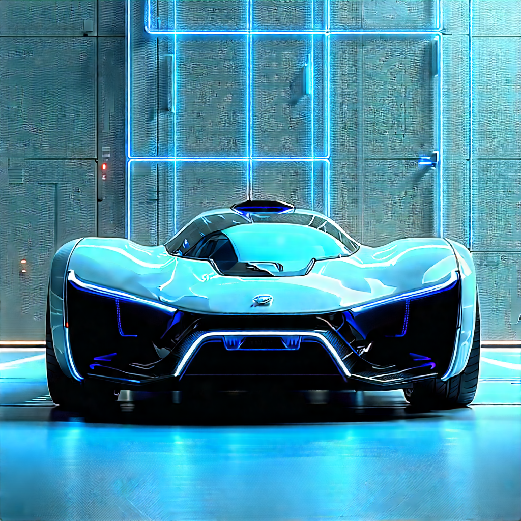 Innovative Electric Vehicle Design With White Sports