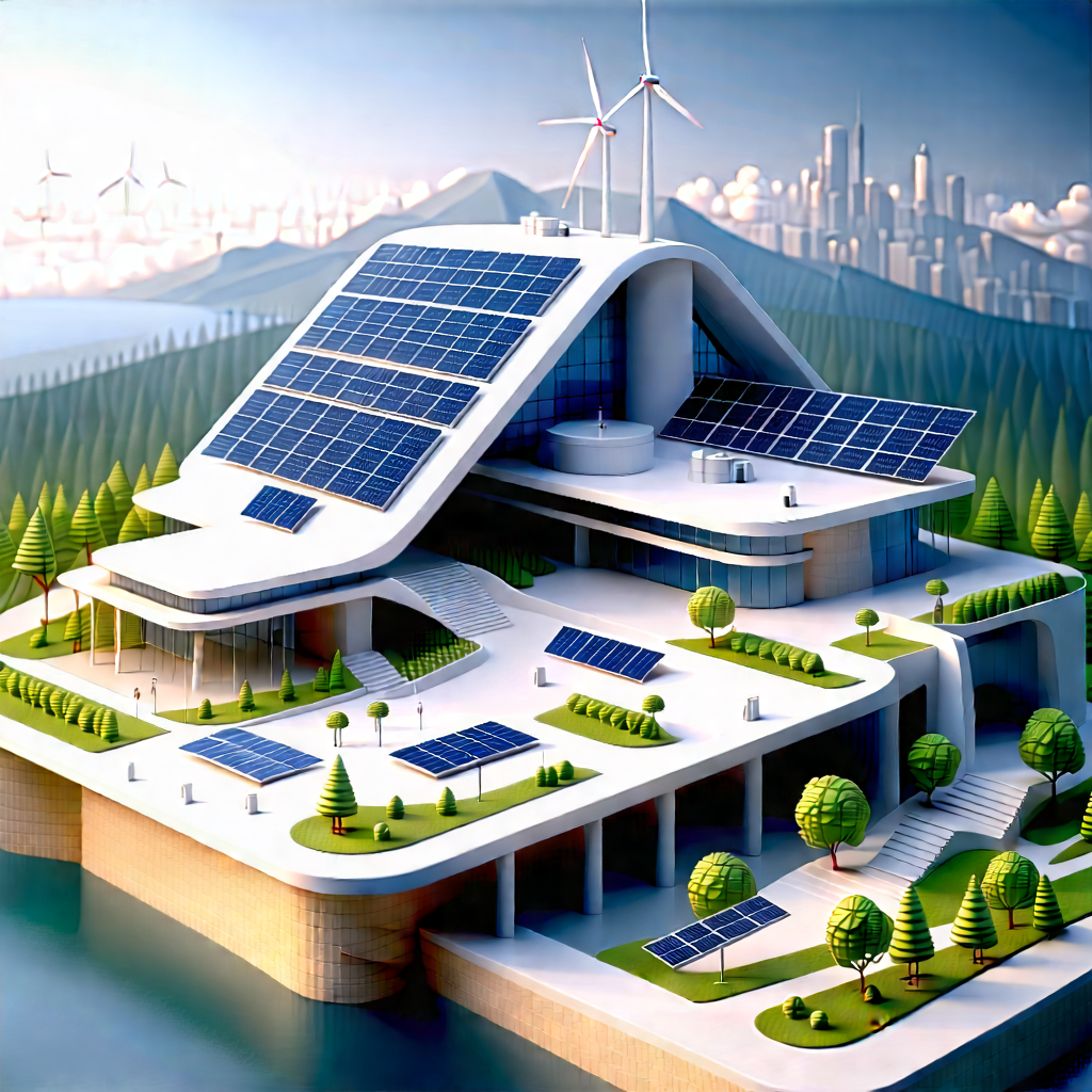 Innovative Renewable Energy (design:1.18) With Large, Modern