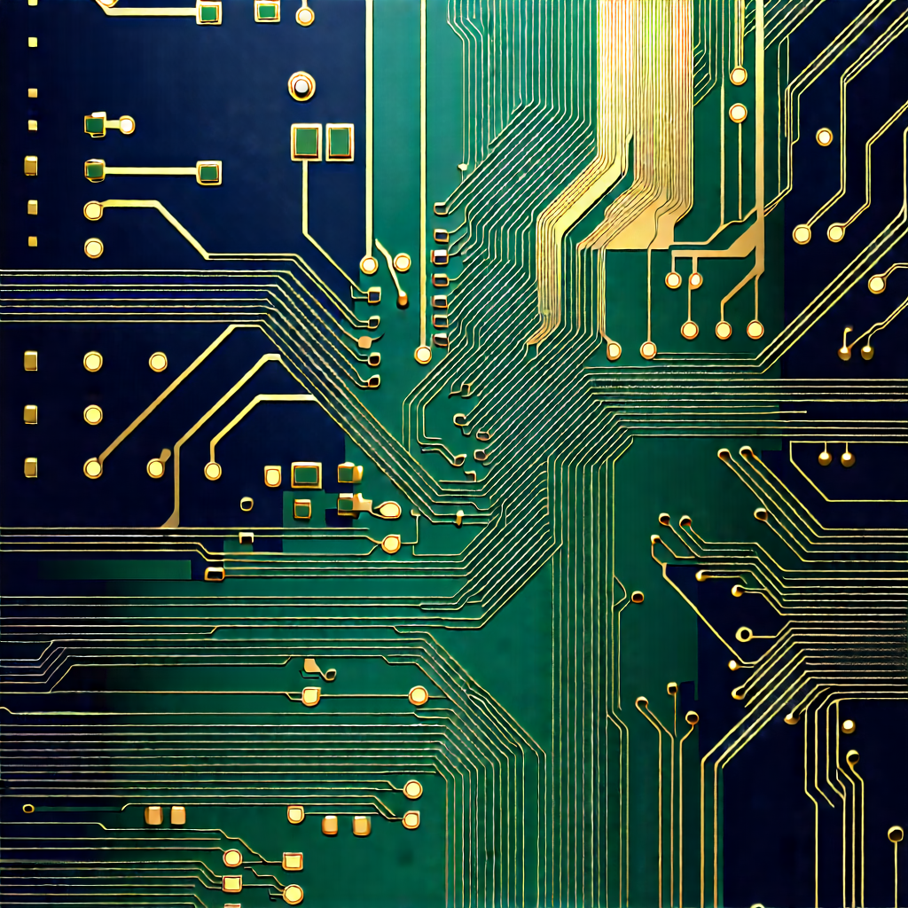 Close-up of electronic circuit