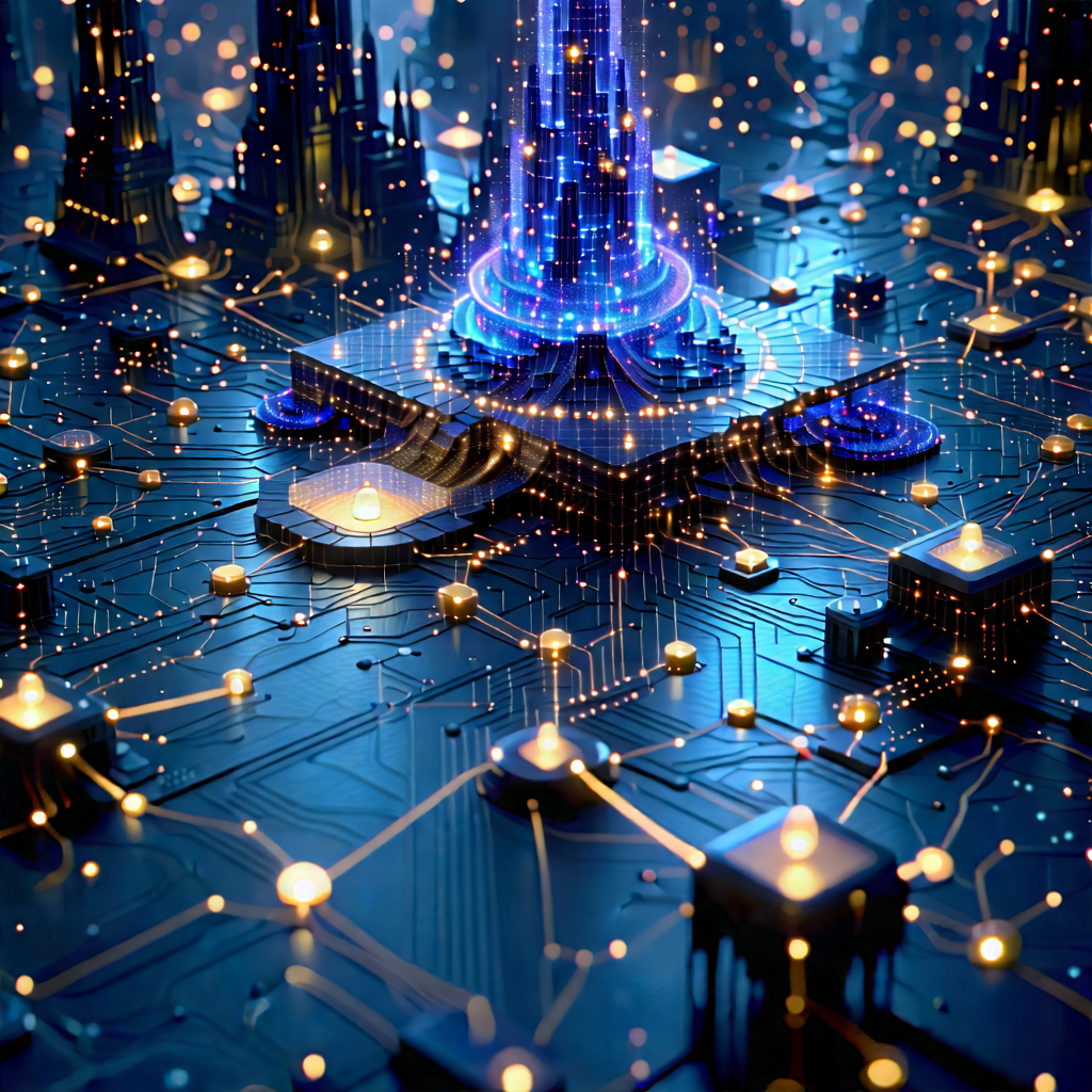 Blockchain Network Visualization With Image, There