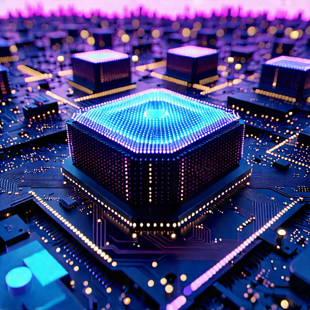 Close-up of sensor array