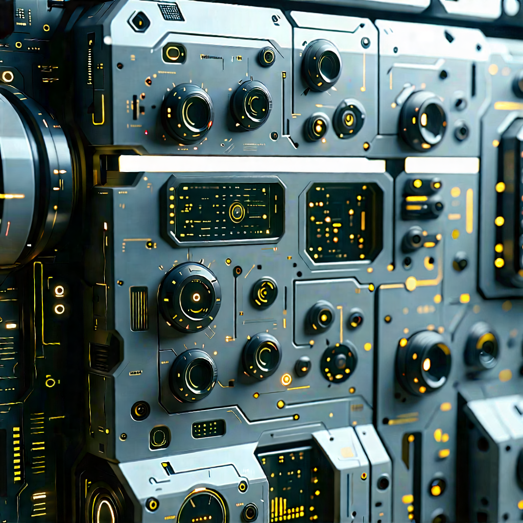 Close-up of sensor array