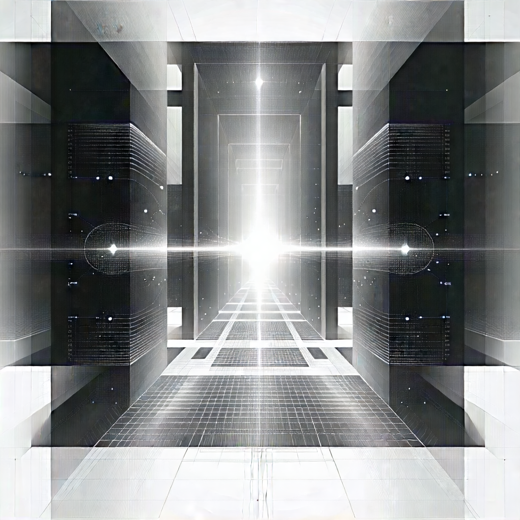 Quantum computer with laser scanning