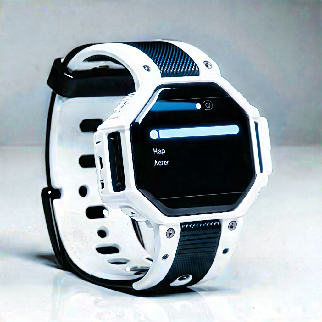 Innovative Wearable Device Design With White Watch