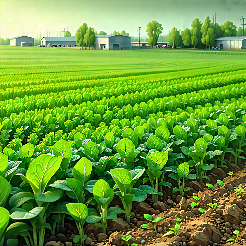 Agricultural Technology In Manufacturing Facility With Painting Large