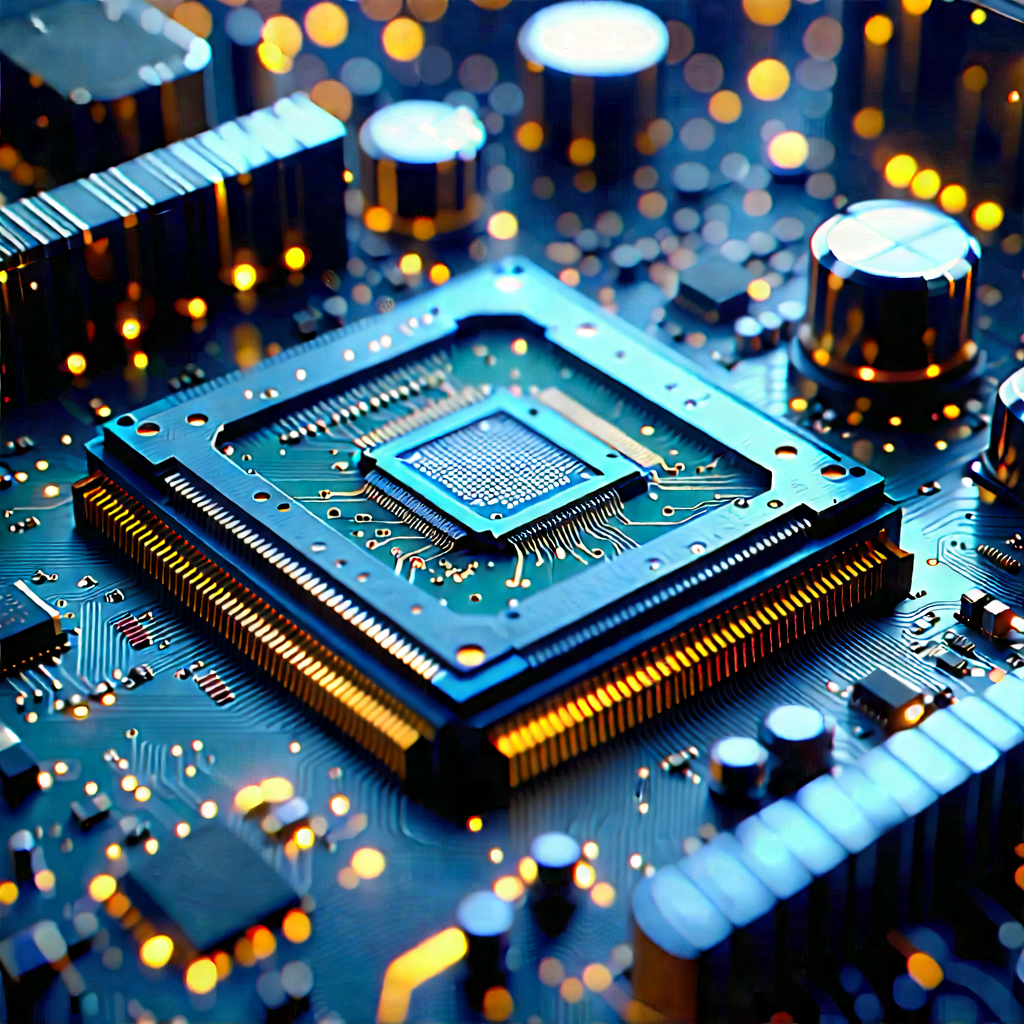 Close-up of electronic circuit